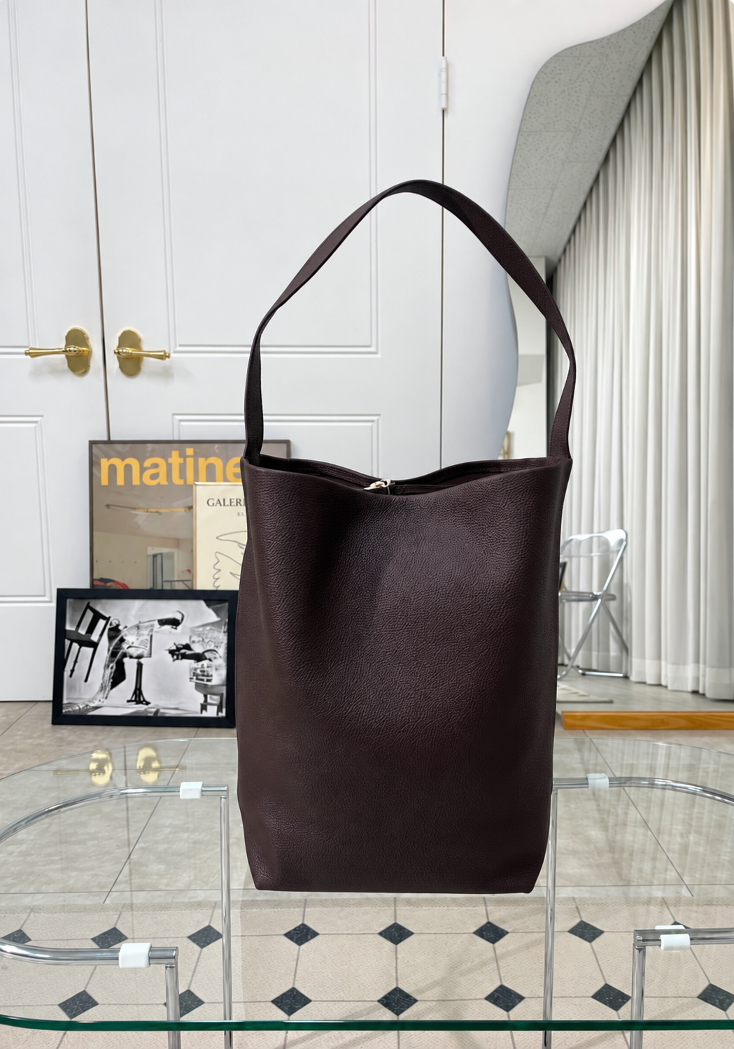 [100% COWHIDE LEATHER] VELA LARGE SOFT TOTE BAG