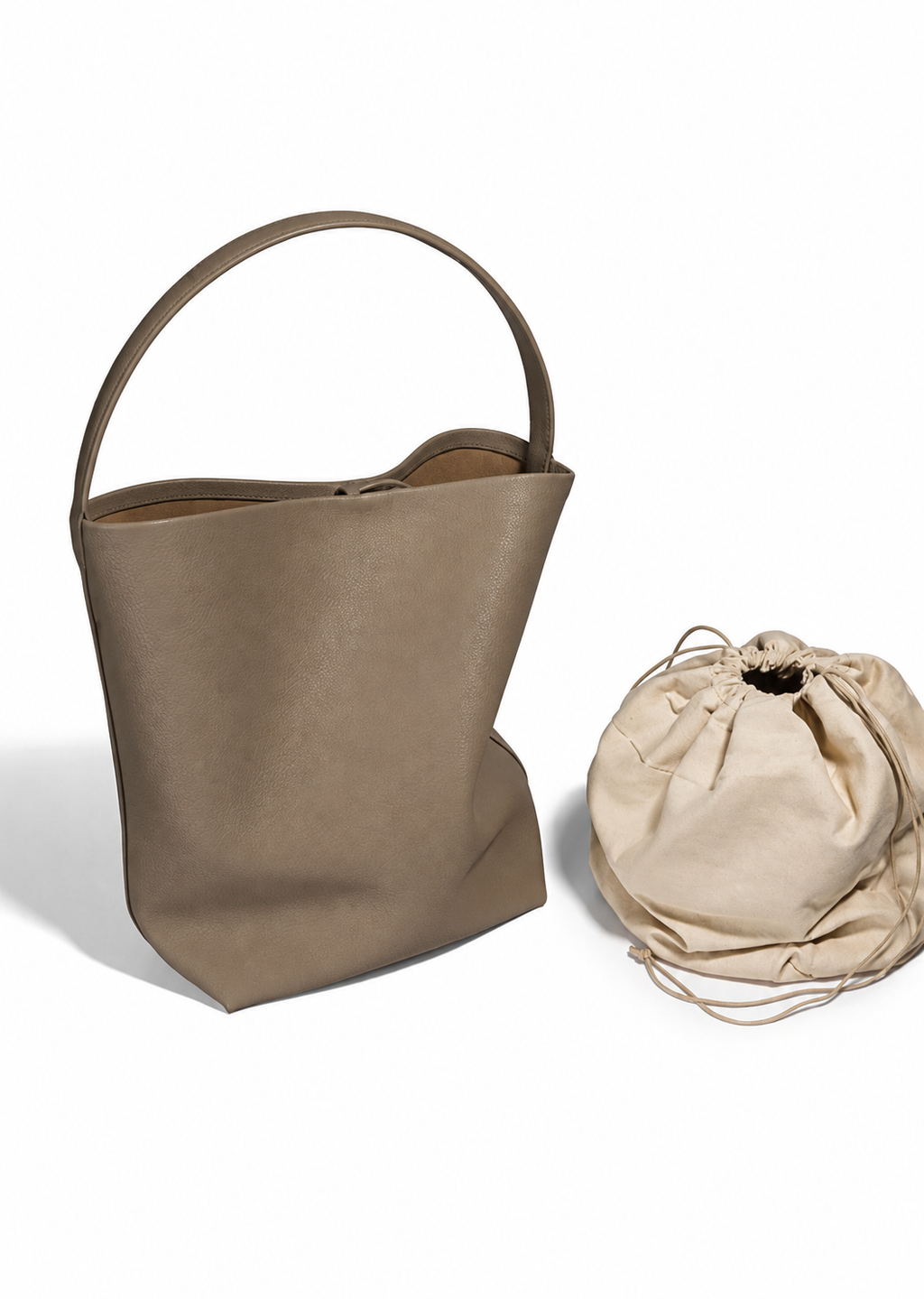 [100% COWHIDE LEATHER] VELA LARGE SOFT TOTE BAG