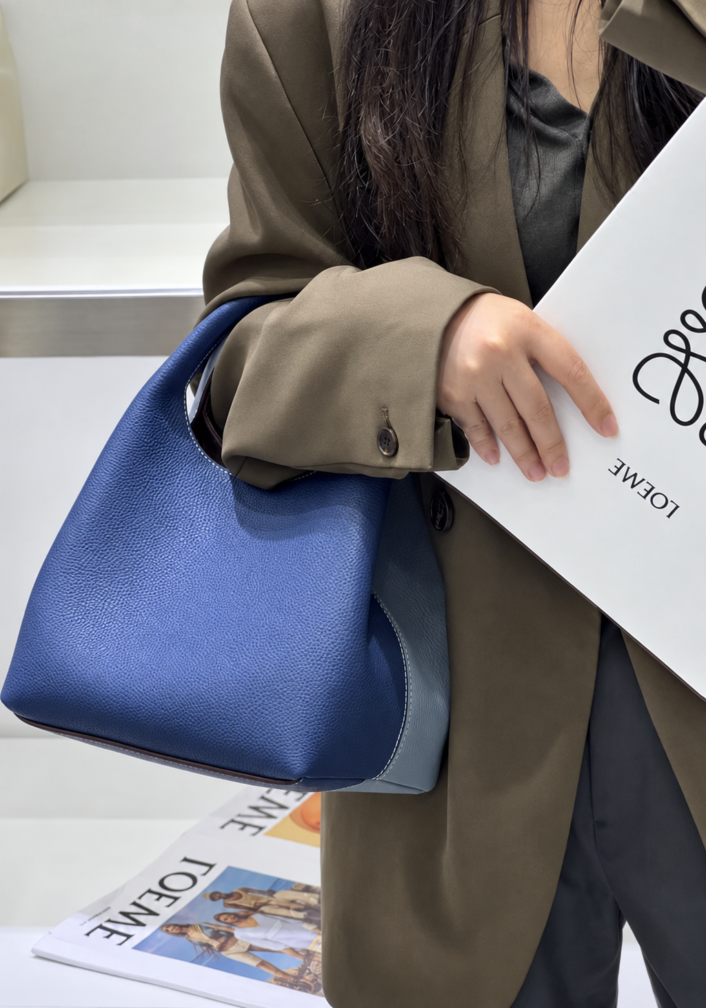 [100% COWHIDE LEATHER] MIA MINI TOTE BAG