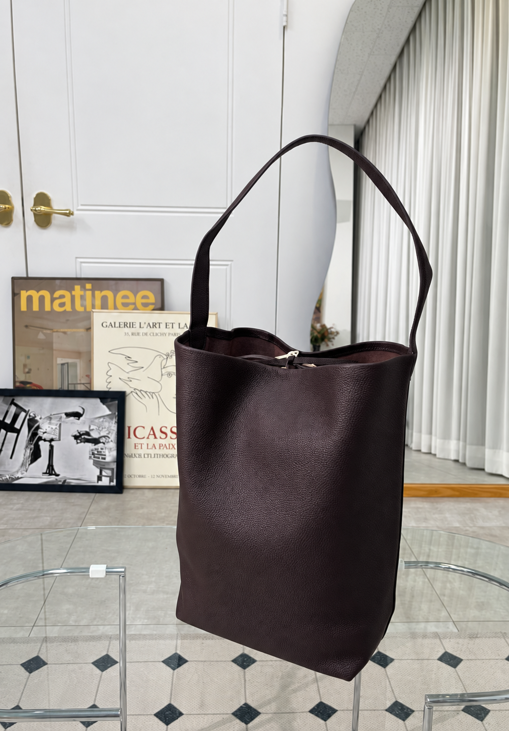 [100% COWHIDE LEATHER] VELA LARGE SOFT TOTE BAG