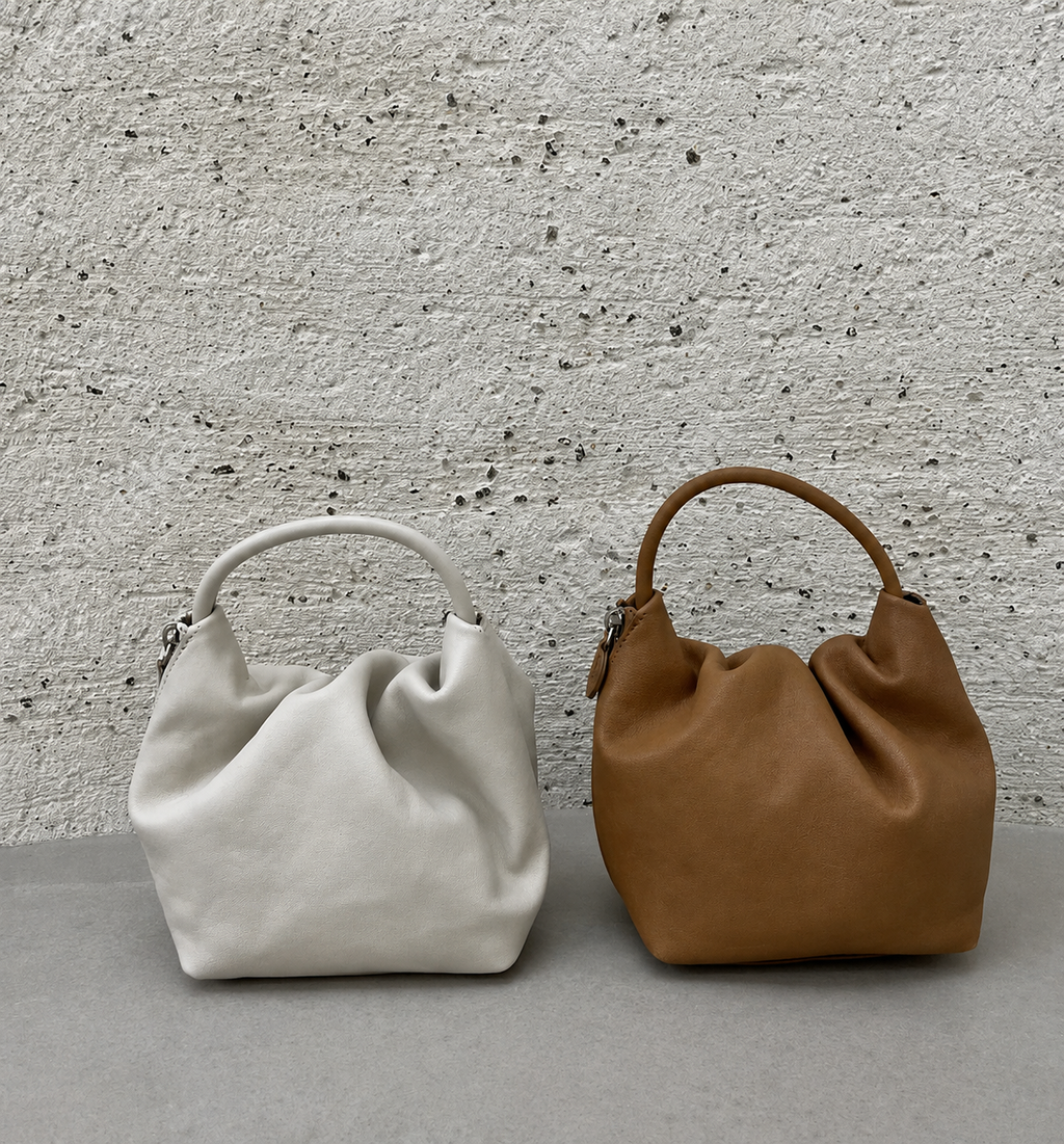 [100% LAMBSKIN] LUMI VEGETABLE-TANNED LAMBSKIN MINI BAG