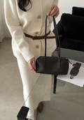 [100% COWHIDE LEATHER] PAVE SHOULDER BAG