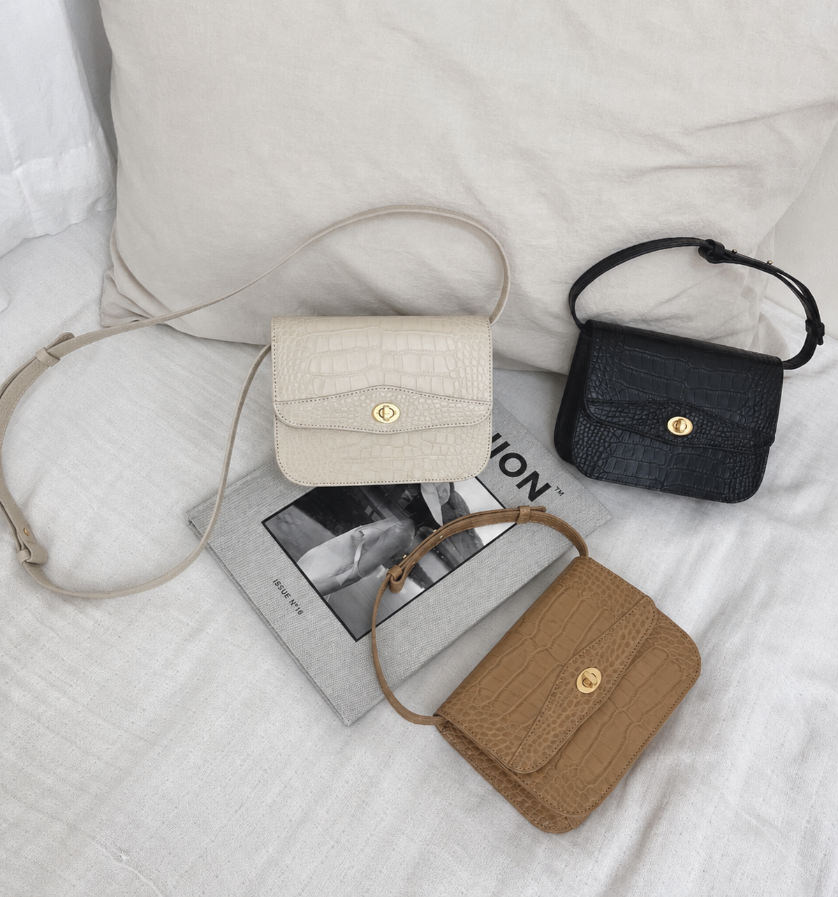 [100% COWHIDE LEATHER] SENA MINI CROSSBODY BAG