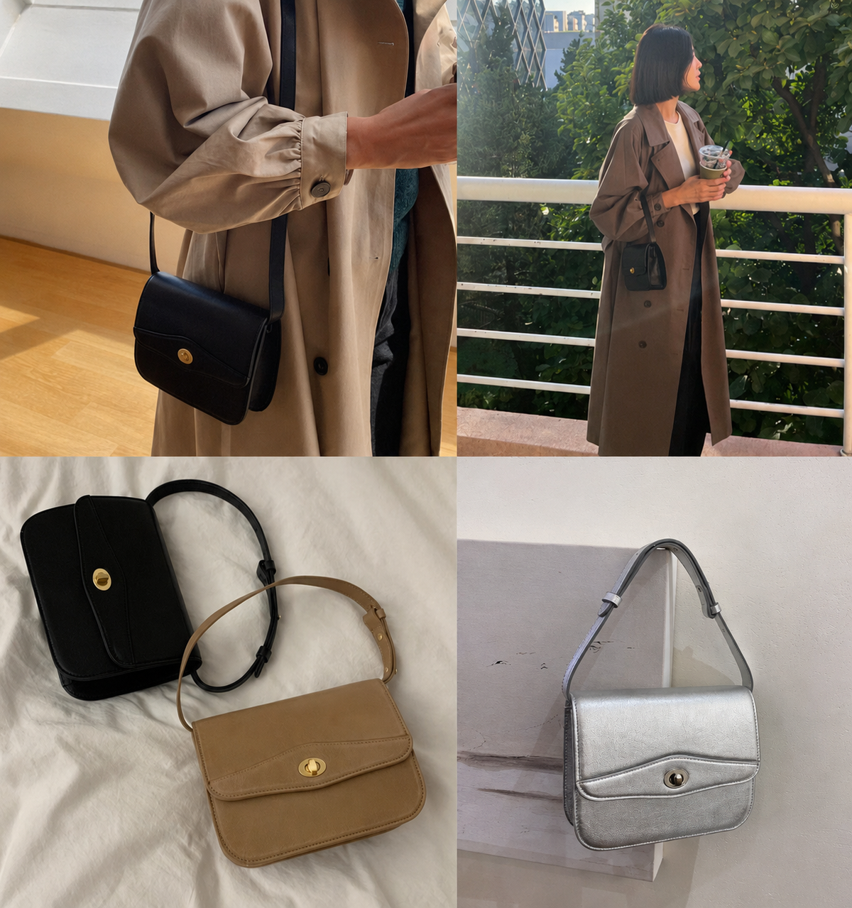 [100% VEGETABLE-TANNED LAMBSKIN LEATHER] LORA MINI CROSSBODY BAG