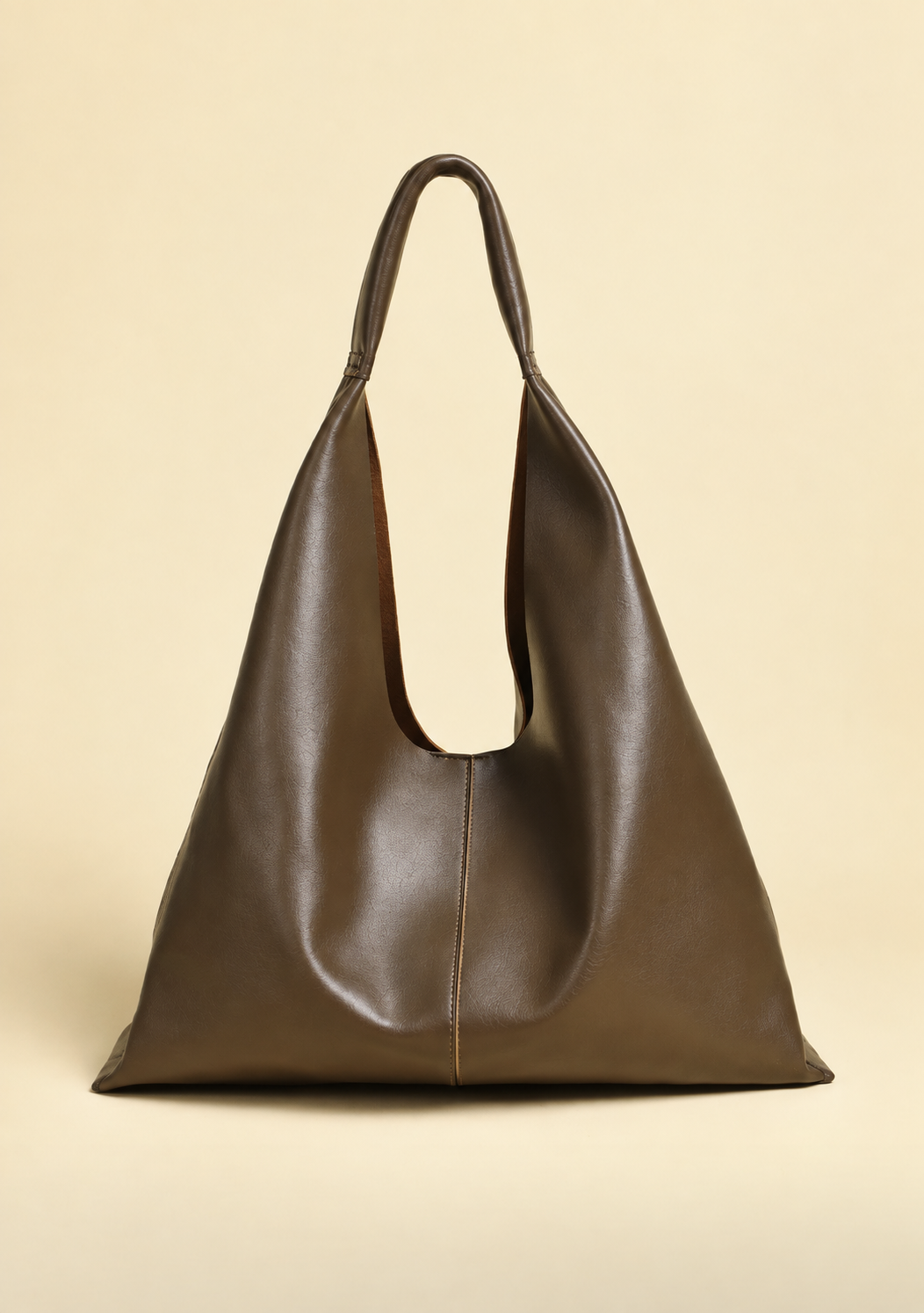 [100% KIPSKIN COWHIDE LEATHER] AVEN FLOW SHOULDER BAG