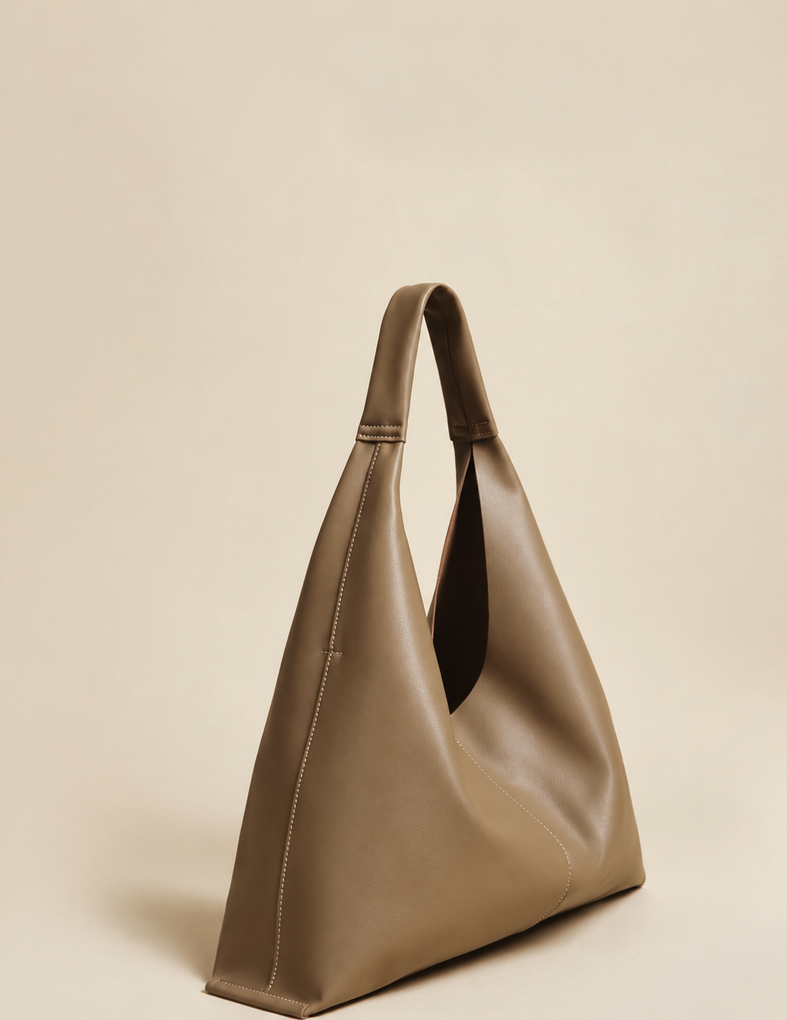 [100% KIPSKIN COWHIDE LEATHER] AVEN FLOW SHOULDER BAG