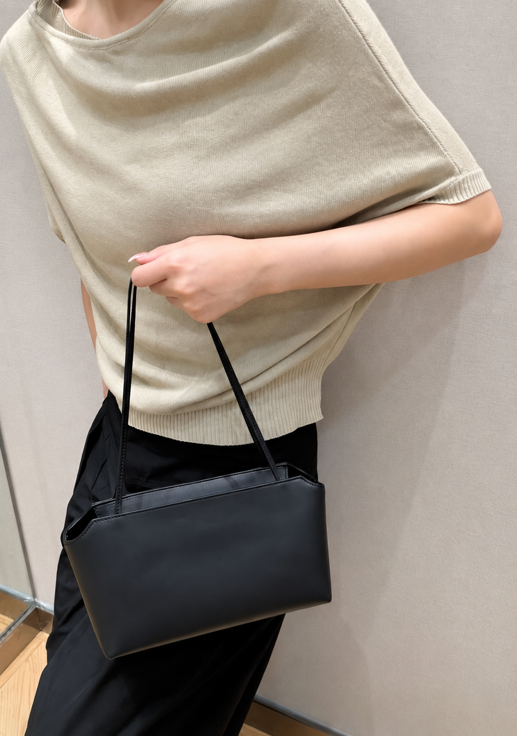 [100% LAMBSKIN LEATHER] MIRA MINI SHOULDER BAG