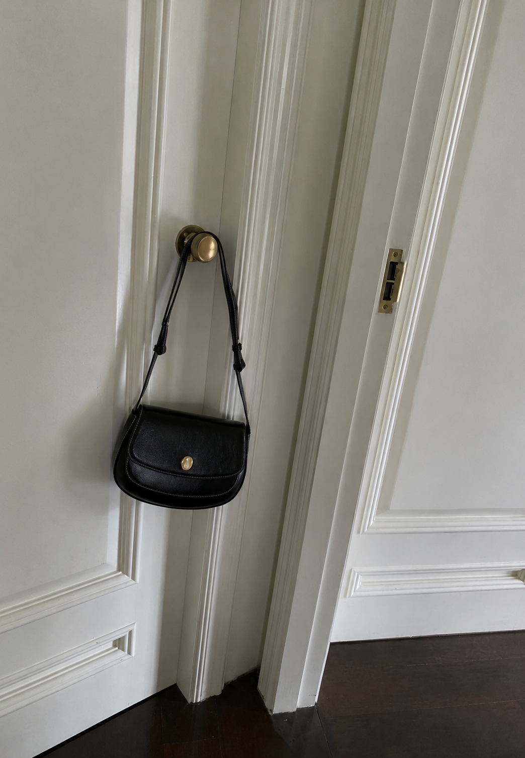 [100% COWHIDE LEATHER] RONA FLAP SHOULDER & CROSSBODY BAG