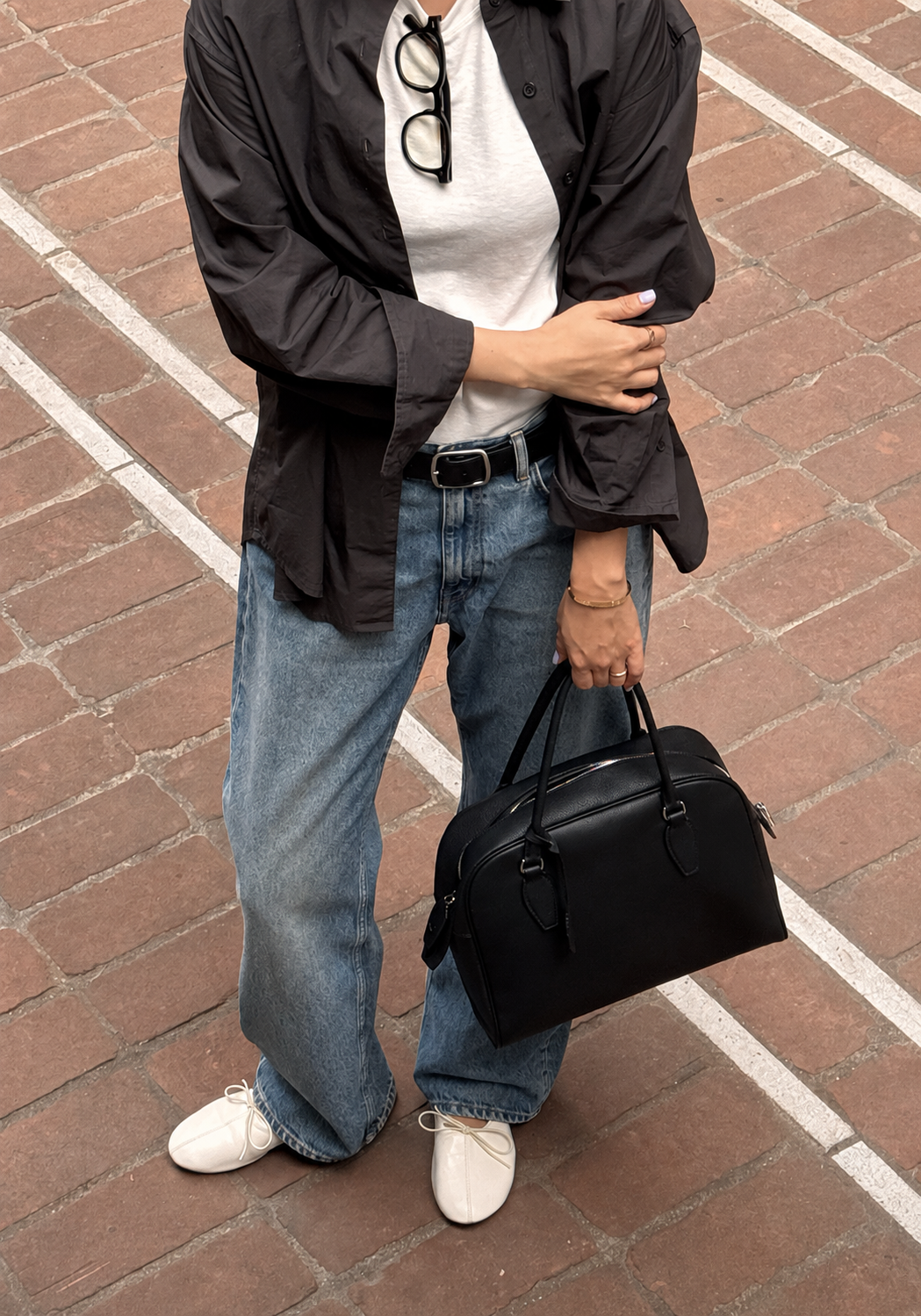 [100% COWHIDE LEATHER] AVEN TOGO TOTE BAG