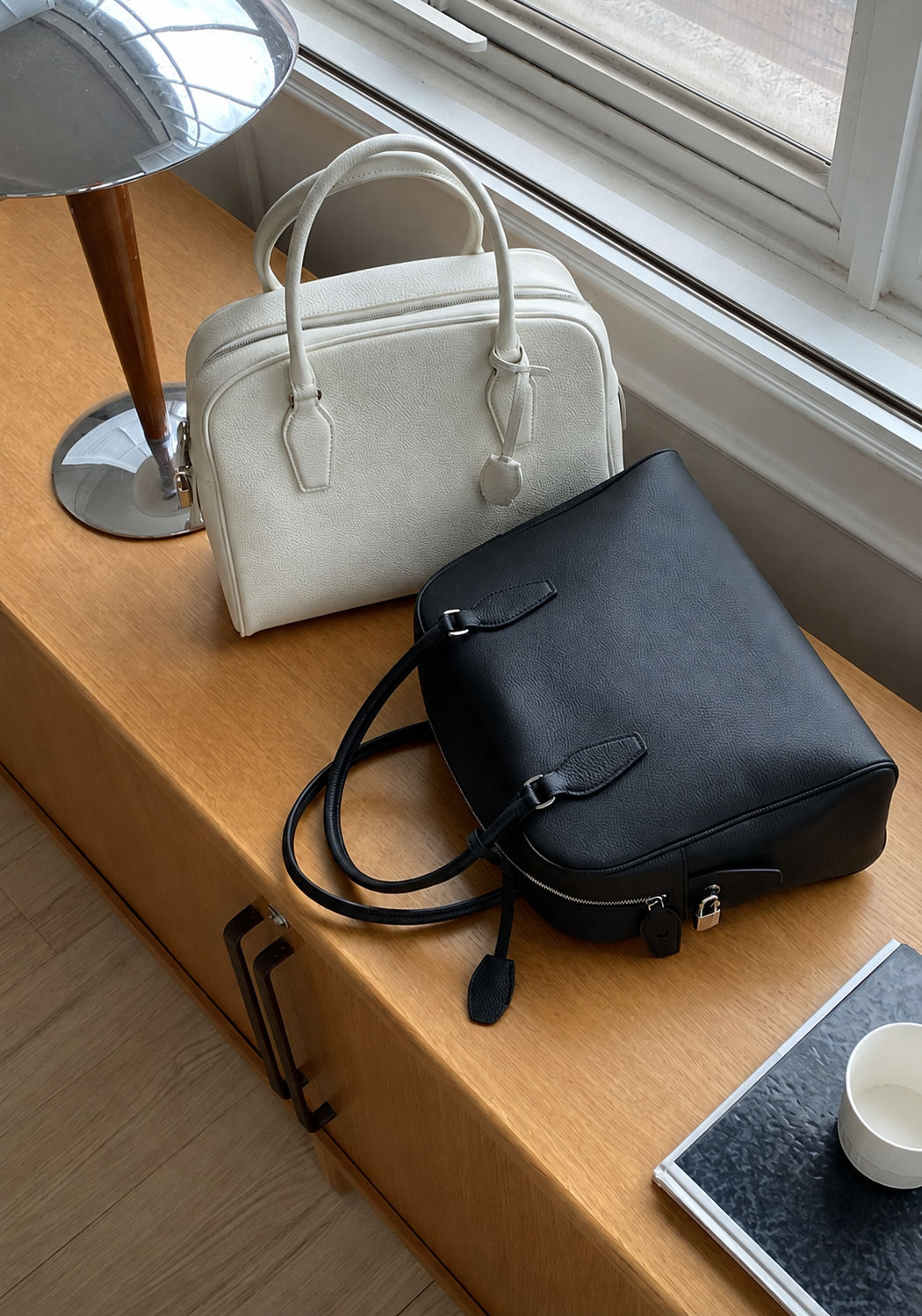 [100% COWHIDE LEATHER] AVEN TOGO TOTE BAG