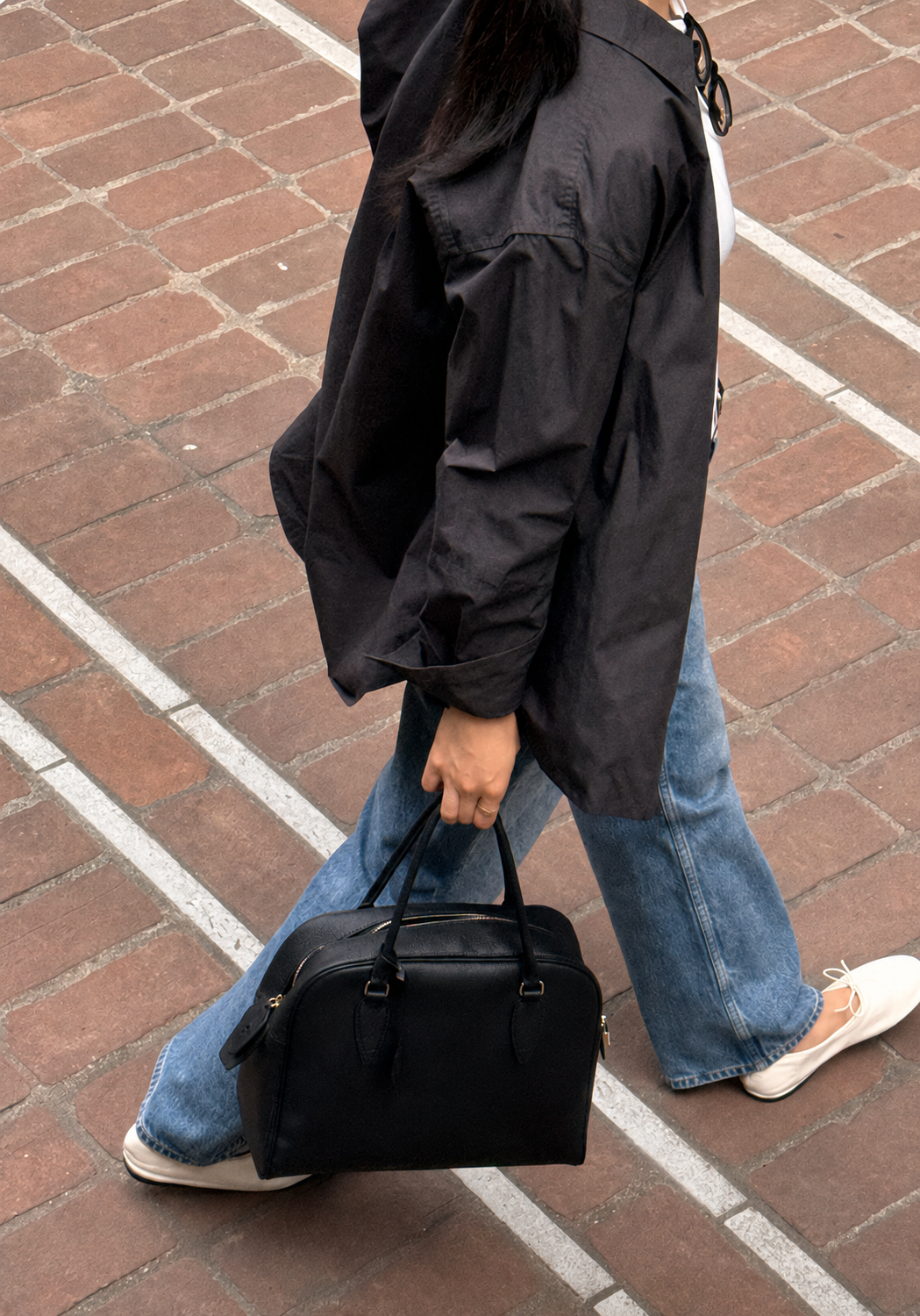 [100% COWHIDE LEATHER] AVEN TOGO TOTE BAG