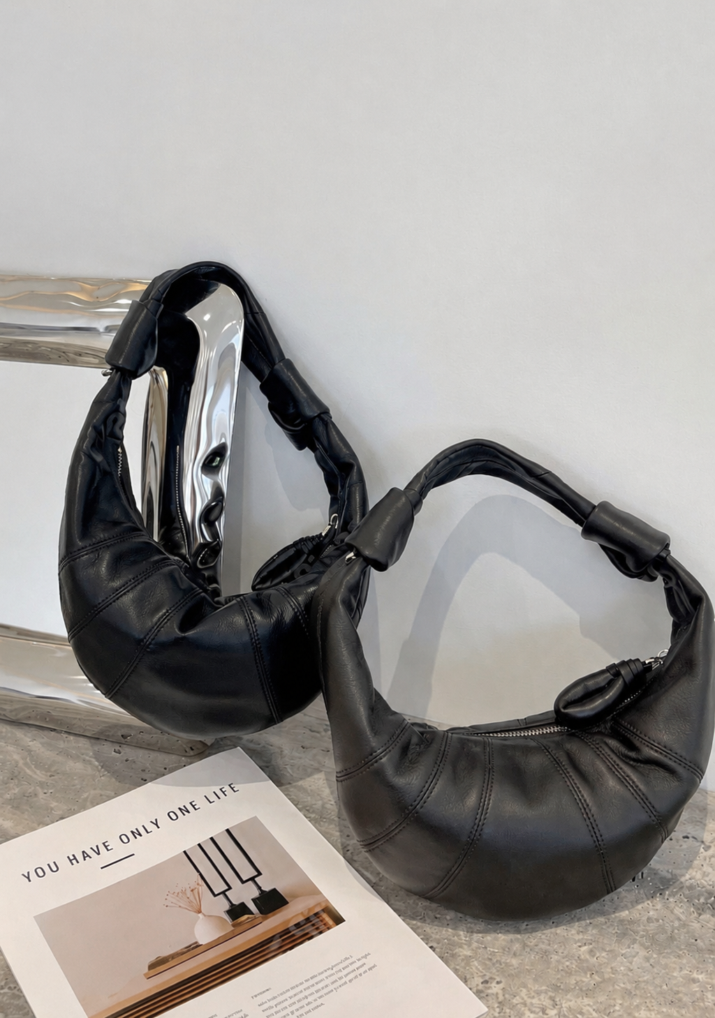 [100% LAMBSKIN LEATHER] FORTUNE MINI SHOULDER BAG