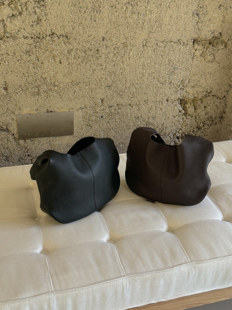 [100% COWHIDE LEATHER] ADEL SOFT HOBO SHOULDER BAG
