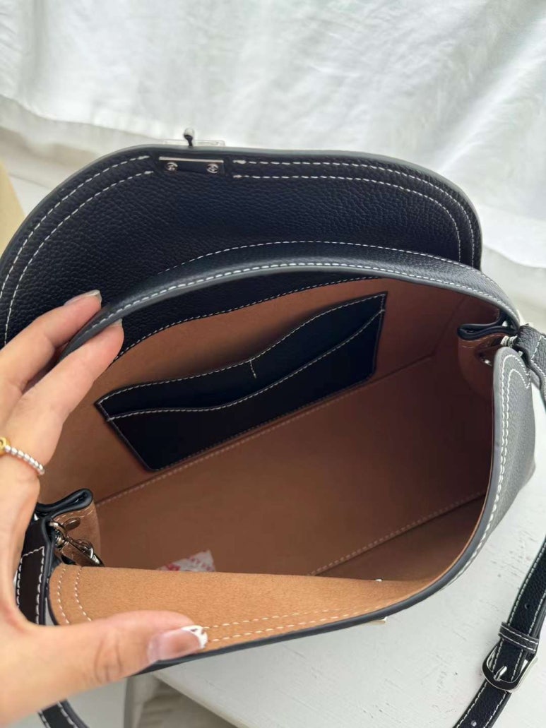 [100% COWHIDE LEATHER] ÉLAN TOGO SHOULDER BAG