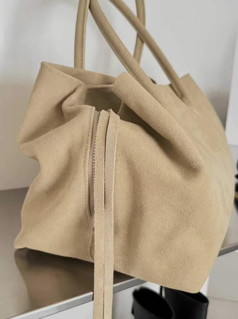 [100% COWHIDE LEATHER] LÉON LARGE TOTE BAG
