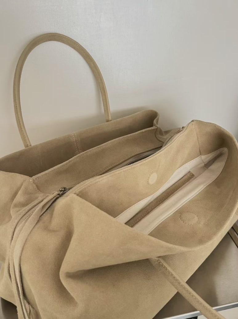 [100% COWHIDE LEATHER] LÉON LARGE TOTE BAG