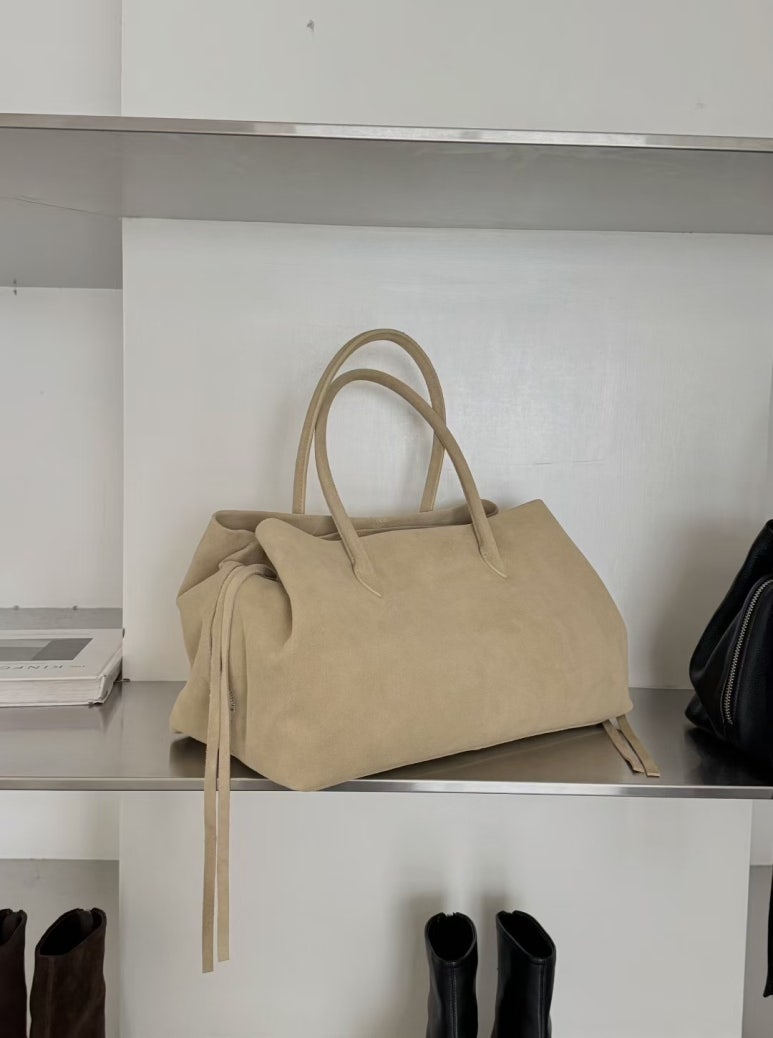 [100% COWHIDE LEATHER] LÉON LARGE TOTE BAG