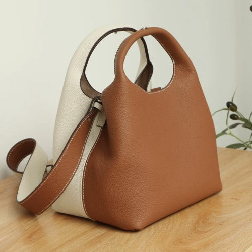[100% COWHIDE LEATHER] MIA MINI TOTE BAG