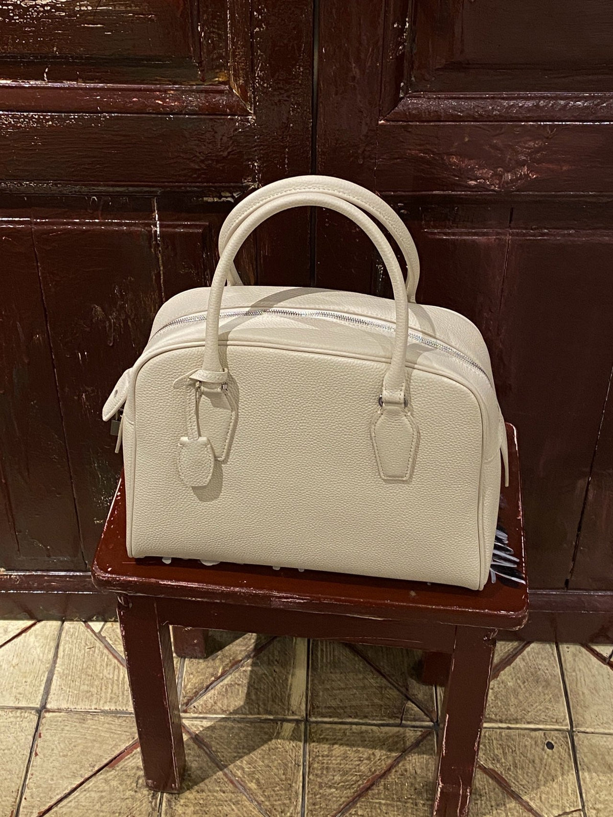 [100% COWHIDE LEATHER] AVEN TOGO TOTE BAG