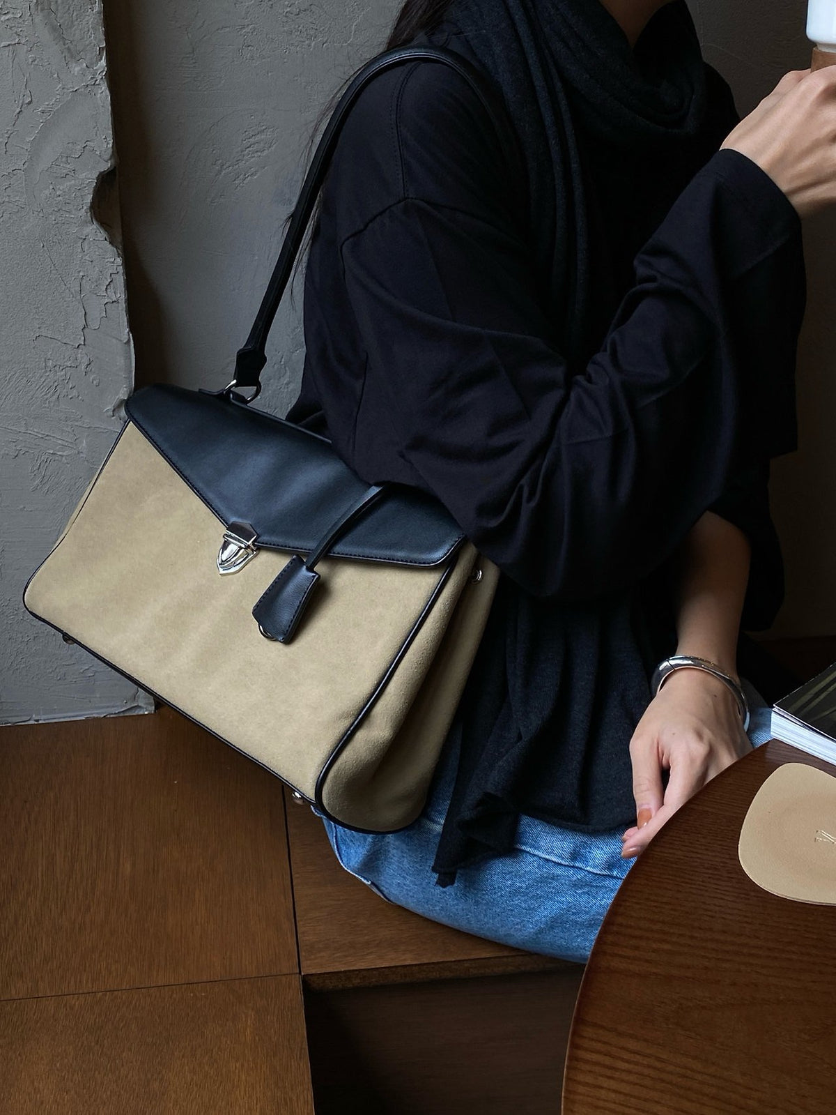 [PREMIUM PU LEATHER] VERO BRIEF SHOULDER BAG