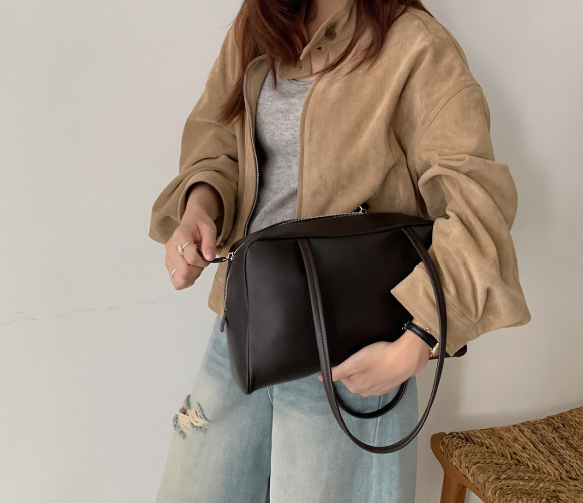 [100% LAMBSKIN LEATHER] ELLA SHOULDER BAG