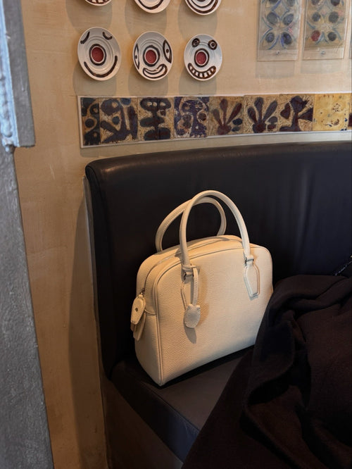 [100% COWHIDE LEATHER] AVEN TOGO TOTE BAG