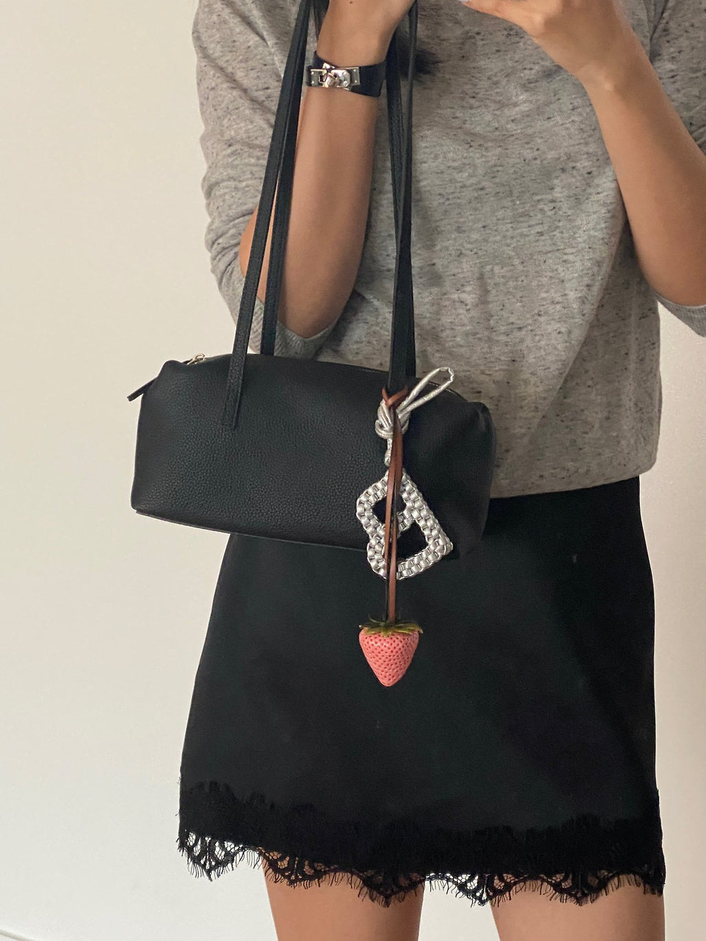 [100% COWHIDE LEATHER] MILO PUFF MINI BAG