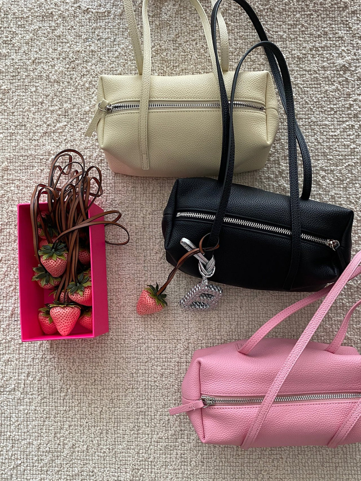 [100% COWHIDE LEATHER] MILO PUFF MINI BAG