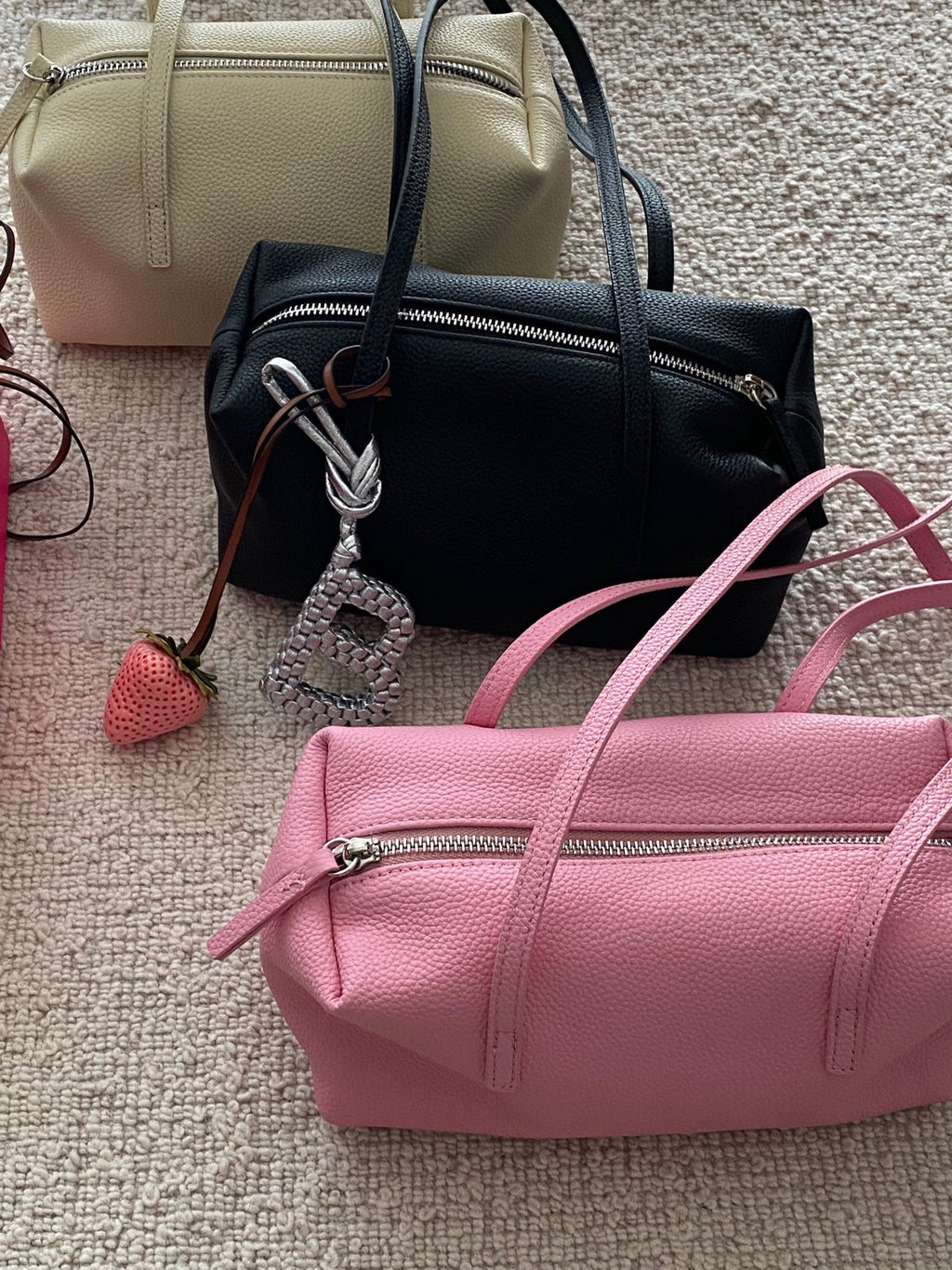 [100% COWHIDE LEATHER] MILO PUFF MINI BAG