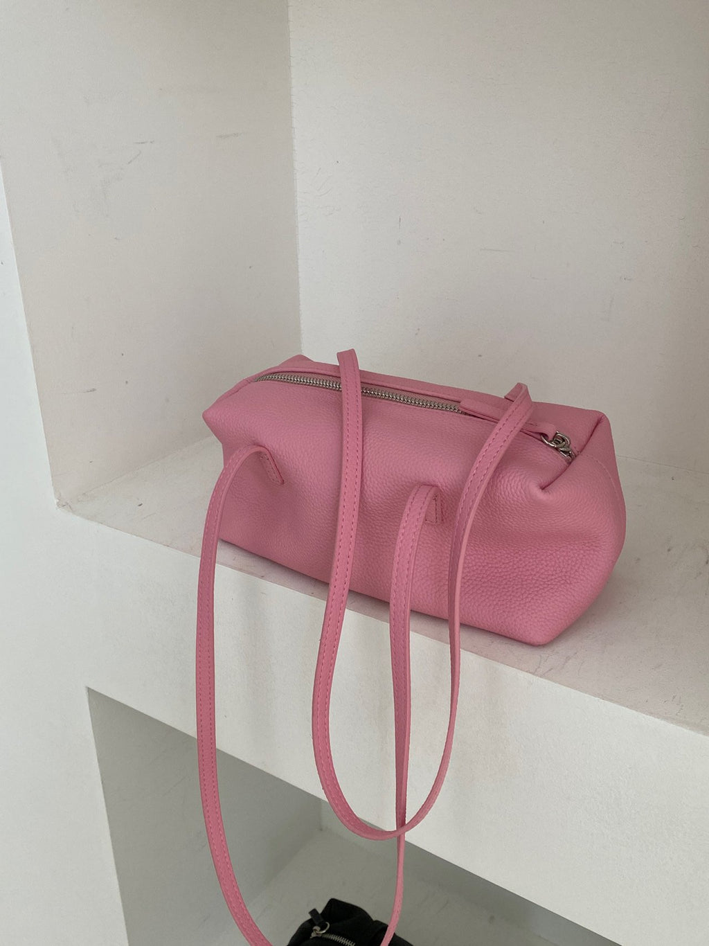 [100% COWHIDE LEATHER] MILO PUFF MINI BAG