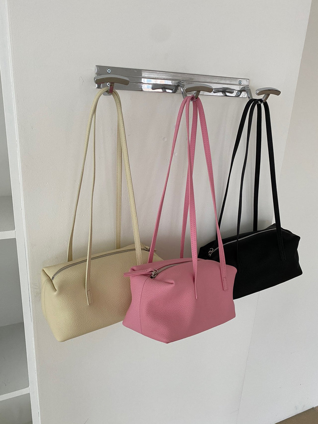 [100% COWHIDE LEATHER] MILO PUFF MINI BAG