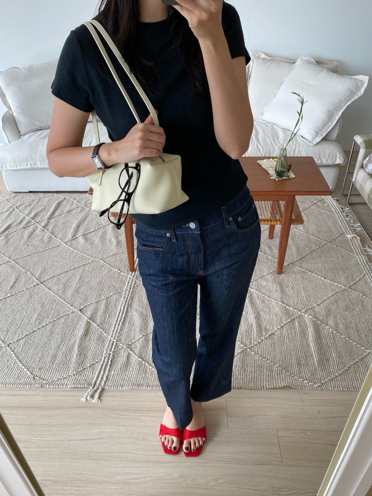 [100% COWHIDE LEATHER] MILO PUFF MINI BAG