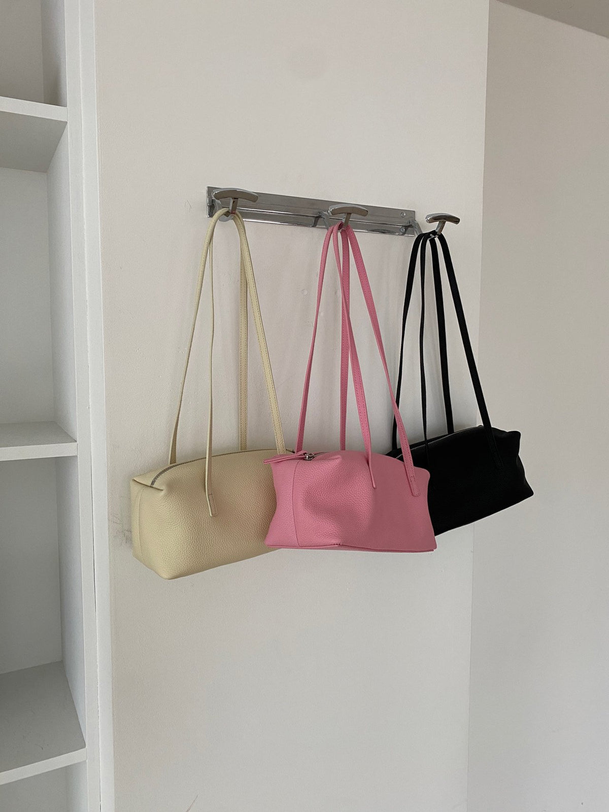 [100% COWHIDE LEATHER] MILO PUFF MINI BAG