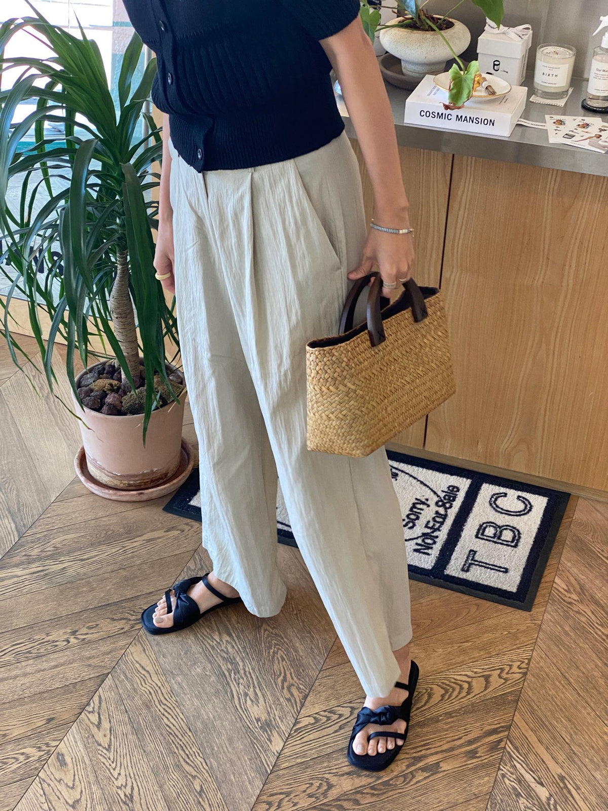 [REAL BAMBOO] NARA WOOD HANDLE BAMBOO BAG