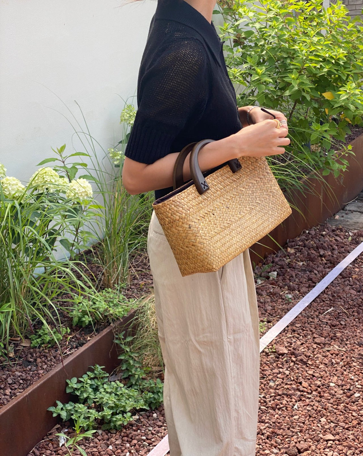 [REAL BAMBOO] NARA WOOD HANDLE BAMBOO BAG