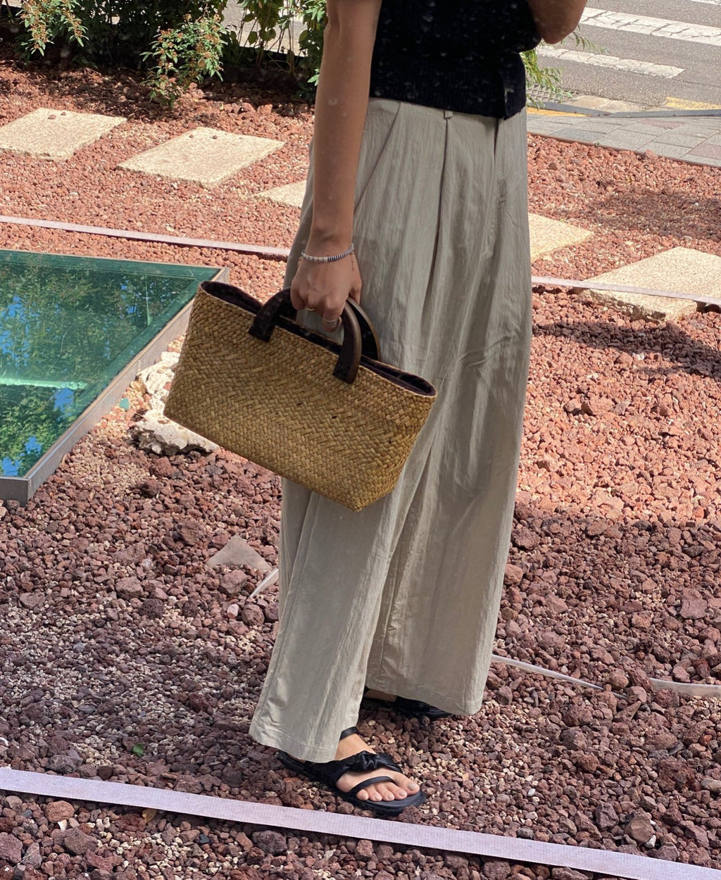 [REAL BAMBOO] NARA WOOD HANDLE BAMBOO BAG