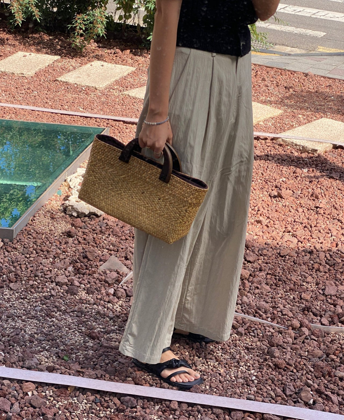 [REAL BAMBOO] NARA WOOD HANDLE BAMBOO BAG