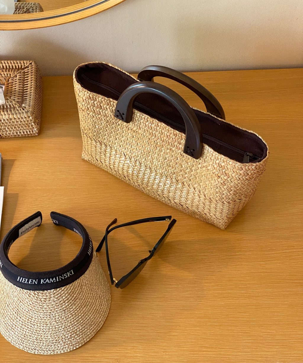 [REAL BAMBOO] NARA WOOD HANDLE BAMBOO BAG