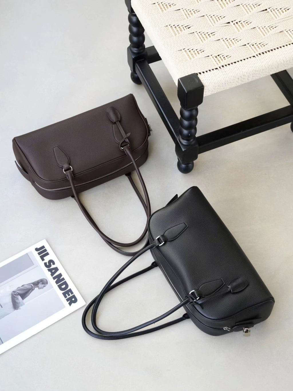 [100% COWHIDE LEATHER] ROEN BOSTON SHOULDER BAG