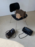 [100% COWHIDE LEATHER & COWHIDE SUEDE] BRIX SOFT SHOULDER BAG