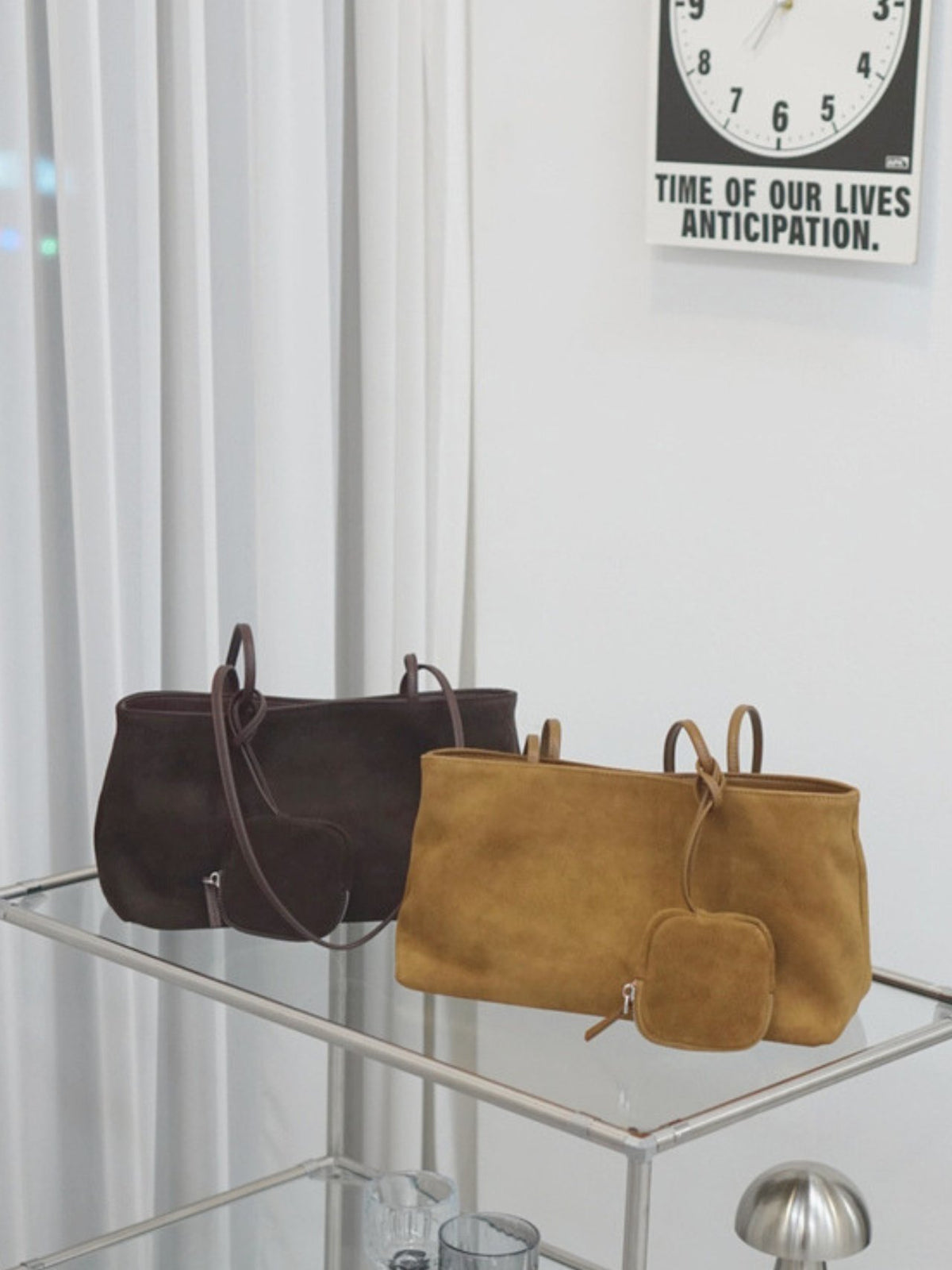 [80% GENUINE LEATHER] MAREN SUEDE TOTE BAG