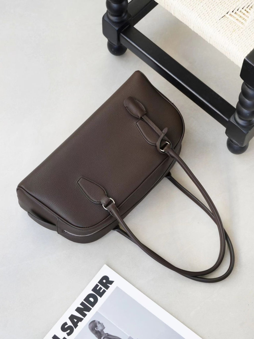 [100% COWHIDE LEATHER] ROEN BOSTON SHOULDER BAG