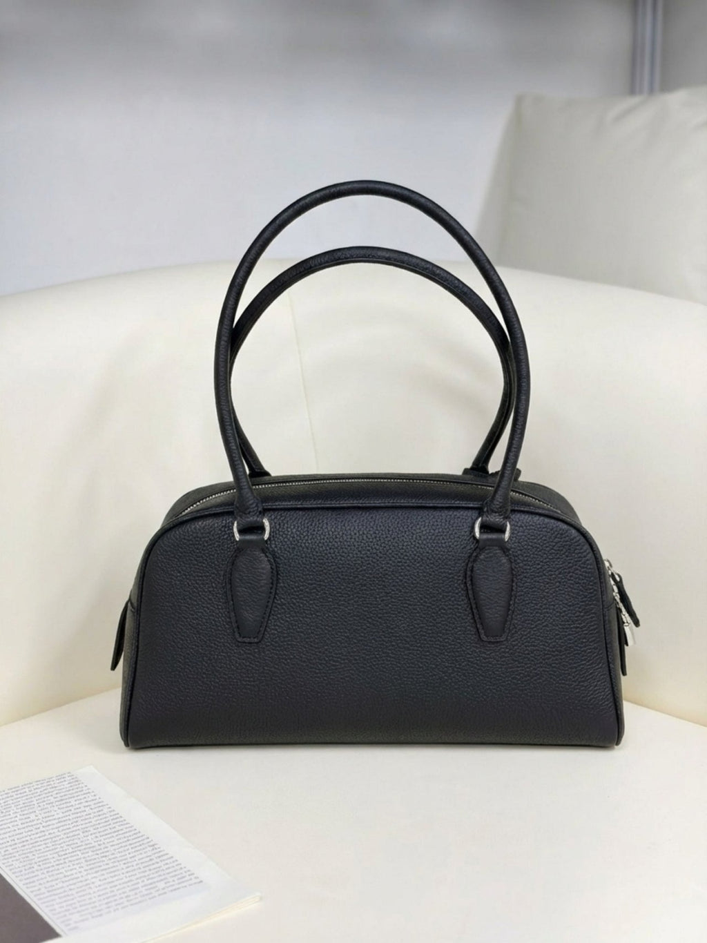 [100% COWHIDE LEATHER] ROEN BOSTON SHOULDER BAG