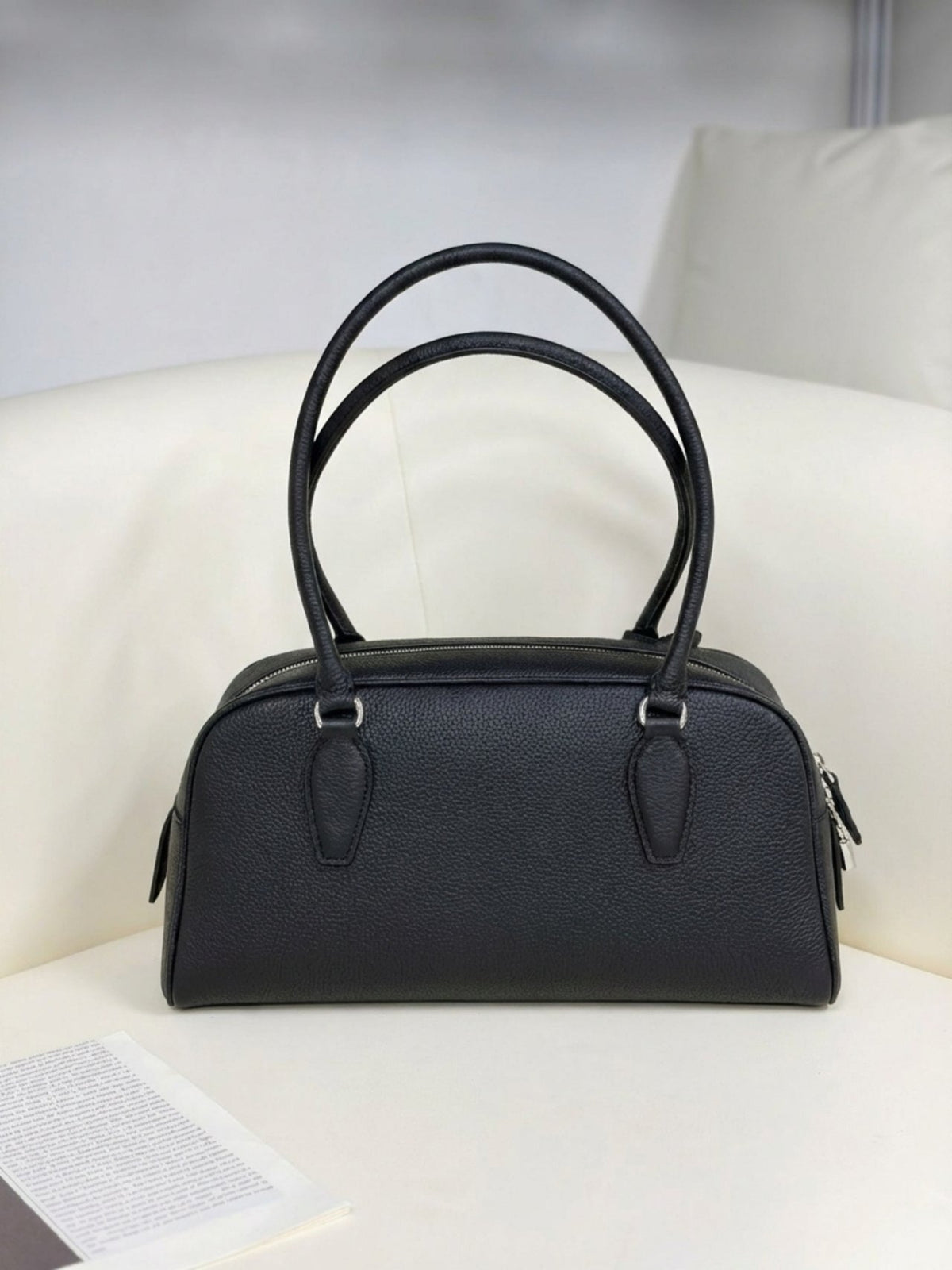 [100% COWHIDE LEATHER] ROEN BOSTON SHOULDER BAG