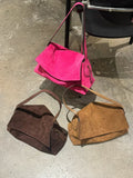 [100% COWHIDE SUEDE] LUNE SHOULDER BAG