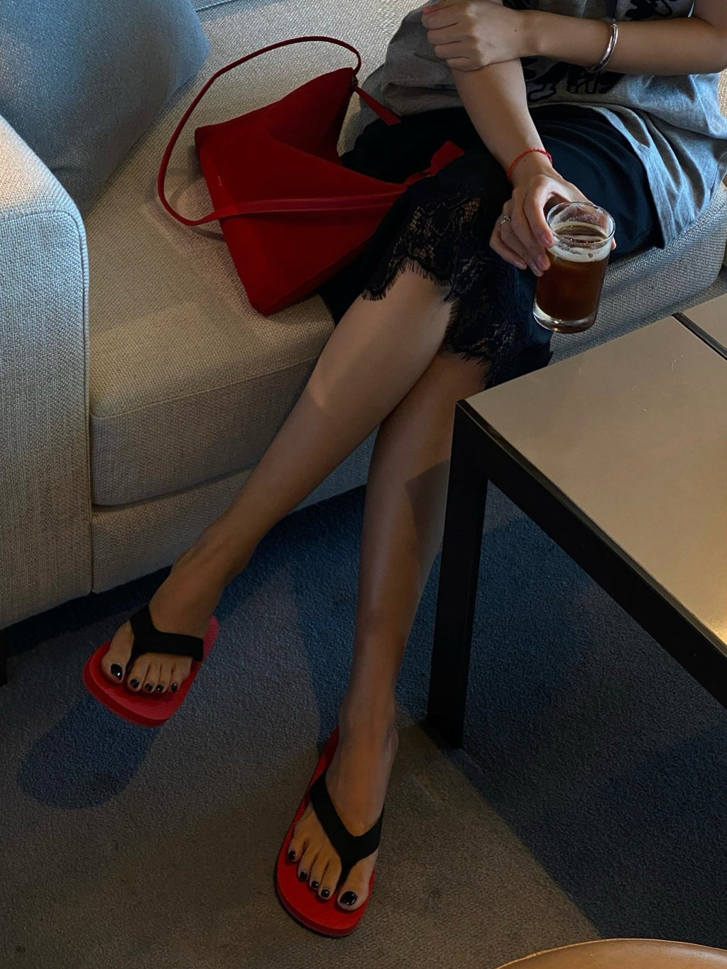[100% COWHIDE SUEDE] RUE SUEDE DROP BAG