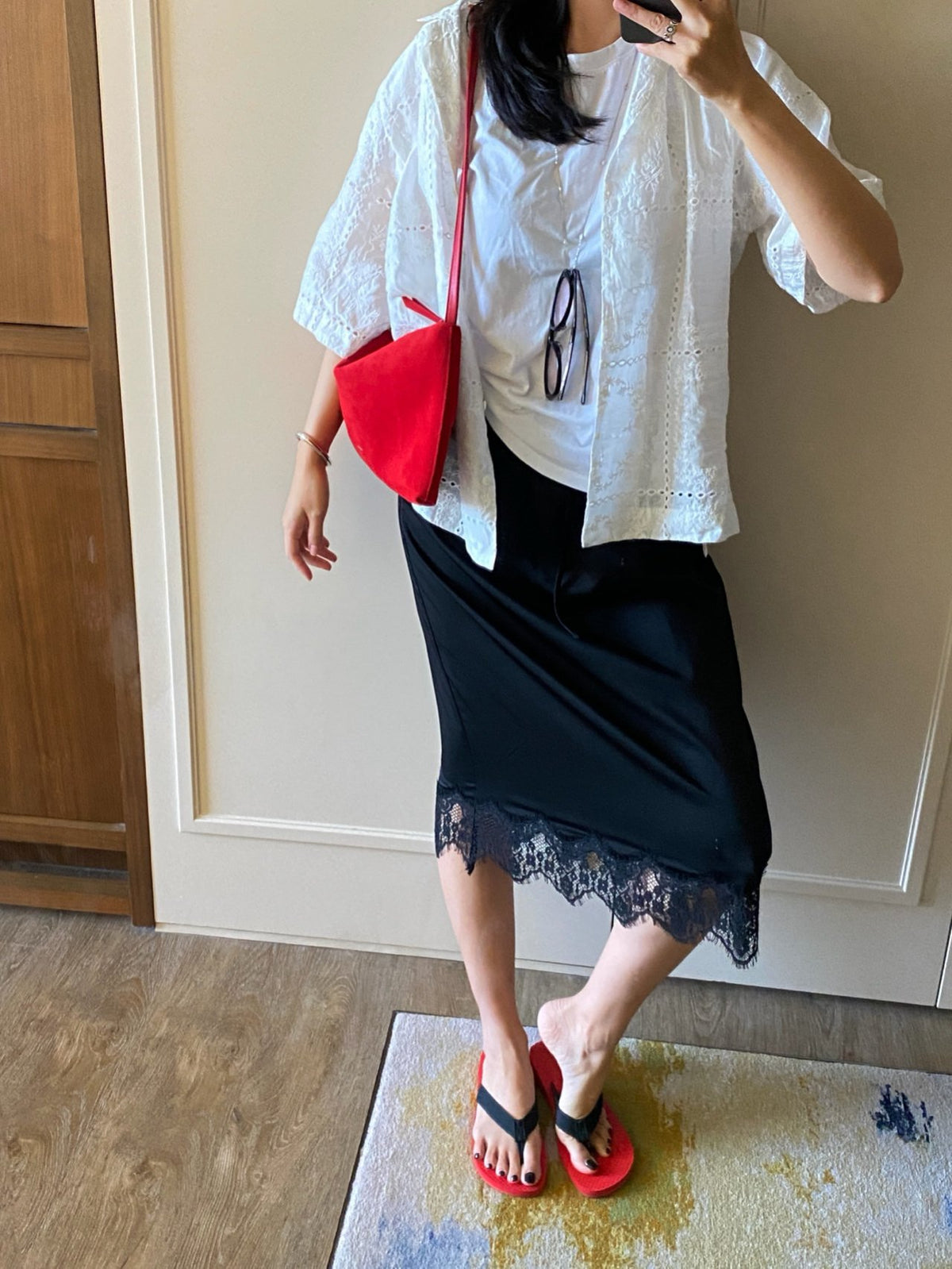 [100% COWHIDE SUEDE] RUE SUEDE DROP BAG