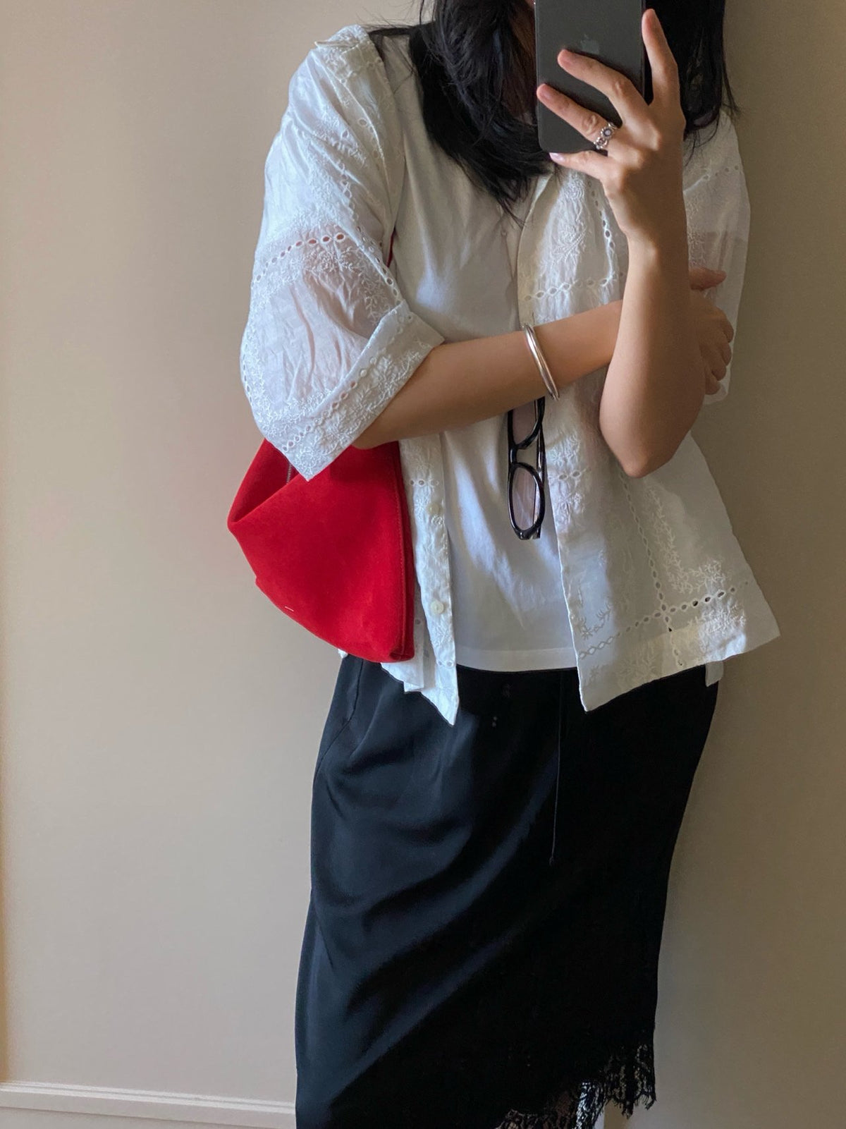 [100% COWHIDE SUEDE] RUE SUEDE DROP BAG