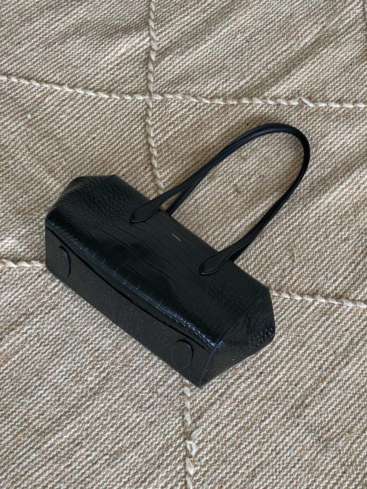 [100% COWHIDE LEATHER] ARDEN CROCO SHOULDER BAG