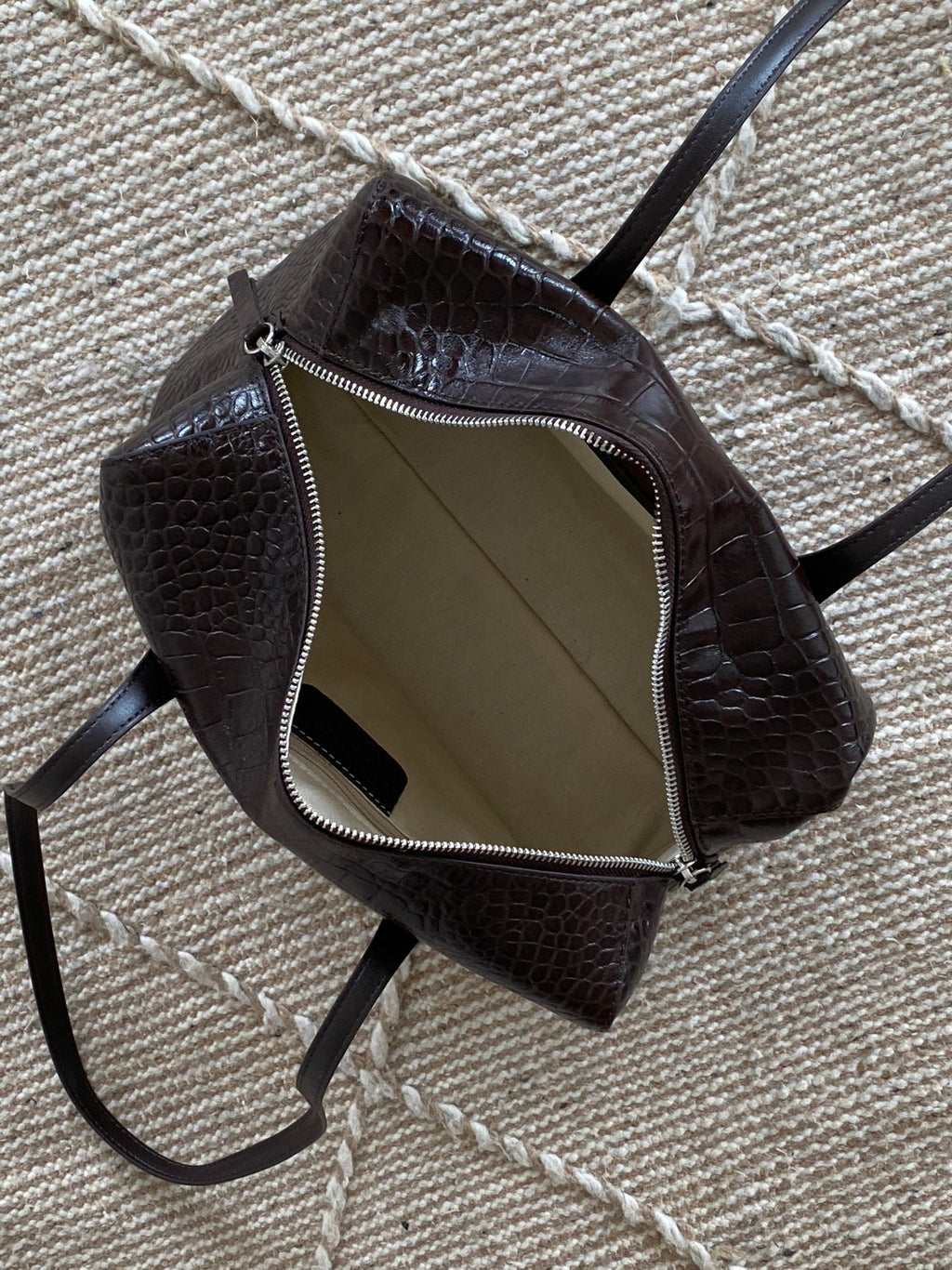 [100% COWHIDE LEATHER] ARDEN CROCO SHOULDER BAG